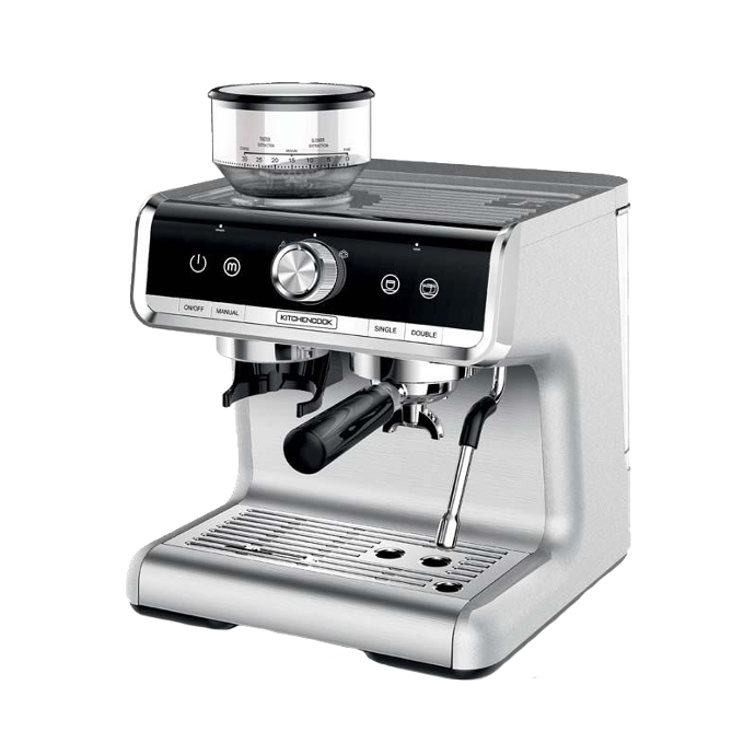 small espresso machine with grinder